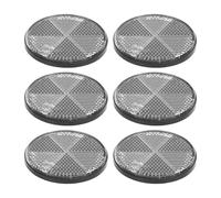 Naroote Riflettore Sulla Sicurezza Rotonda, Riflettori Rotondi Autoadesivi Ad Alta visibilità 6pcs Installazione Semplice per il Rimorchio delle Auto per la Posta Tunnel (WHITE)