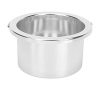 Naroote Scaldacera 100 Mm, Vaso di Ricambio, Resistente, Anello Interno in Lega di Alluminio, Facile Pulire, per Macchina per la Rimozione dei, Argento, per Casa e salone.