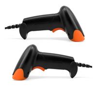 Naroote Scanner a Barre, Scanner a Barre Wireless 2D con Interfaccia USB di Codice QR per il Cassiere di Supermercato MOBILE Pagamento Magni di Pagamento Inventario (Connect USB)