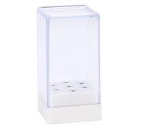 Naroote Scatola Organizer Porta Punte per Trapano per Unghie per Esposizione Manicure, Contenitore Acrilico Resistente con Copertura Trasparente per Testine per Levigare Unghie, Formato Viaggio