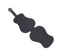 Naroote Scatola per Plettri per Chitarra in Pelle PU di Alta qualità, Supporto Compatto per gli Amanti della Chitarra, Dimensioni Aperte di 13,2 Pollici, Miglior Regalo di Compleanno (BLACK)