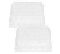 Naroote Scatola Porta Bobine da Cucito Durevole 4 Pezzi per Accessori da Cucito per la Casa, Leggera e Portatile, Bobine in Plastica Trasparente da 25/36 Griglie per Utenti di Strumenti da