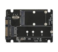 Naroote Scheda Adattatore SSD Convertitore SSD Compatibile MSATA M.2 NGFF a Doppio Vano per Sistemi PC Materiale PCB Premium 1 unità