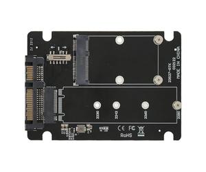 Naroote Scheda Adattatore SSD Convertitore SSD Compatibile MSATA M.2 NGFF a Doppio Vano per Sistemi PC Materiale PCB Premium 1 unità