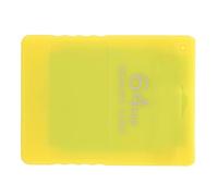 Naroote Scheda di Memoria da Gioco Ad Alta velocità da 64 MB per, Scheda di Archiviazione Dati Esterna Professionale, Plug and Play per Versioni Slim Line e Standard (YELLOW)