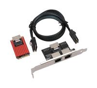Naroote Scheda PCIe Gigabit Ethernet a Doppia Porta con Rapida Dissipazione del Calore per Reti Ad Alta velocità Nei PC Desktop