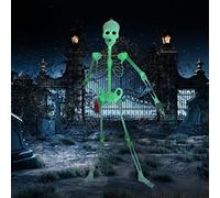 Naroote Scheletro di Halloween Luminoso e Creativo per Divertenti Decorazioni per Feste e Feste in Maschera (Scheletro luminoso notturno alto 30 cm)