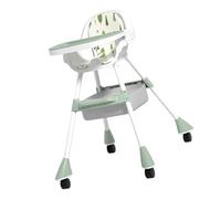 Naroote Seggiolone Pappa, Seggiolone Pieghevole di Grandi Dimensioni per Bambini Piccoli per Interni (GREEN)