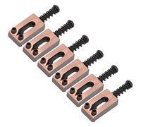 Naroote Sella per Chitarra Elettrica Materiale Metallico Durevole Migliora la Voce per il Chitarrista Rame Rosso Taglia 6 Pezzi