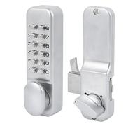 Naroote Serratura a Codice Meccanico Accesso Senza Chiave in Lega di Zinco di Alta qualità per Sicurezza Domestica Cucina Ufficio Balcone, Password 1 a 11 Cifre Serratura per Porta Scorrevole per