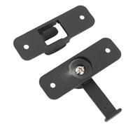 Naroote Serratura per Cancello 90 a 180 Gradi, Bella Luminosa per Prevenire il Furto, Bullone per Porta Scorrevole Addensato, Sicuro per la Porta della Stalla (BLACK)