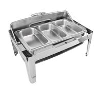 Naroote Set Completo di Stufe in Acciaio Inossidabile, Stufa Lucida a Specchio, Copertura in Vetro Trasparente, Anti -sust, Facile da Pulire per le Vacanze (Colore in acciaio inossidabile)