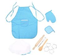 Naroote Set da Forno, Rafforza la Competenza e la Fiducia in Se Stessi e Sviluppa l'interesse per la Cucina. Cucina per Bambini per Bambini e Bambine (Completo blu da 11 pezzi)