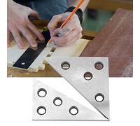 Naroote Set di Blocchi Angolari di Precisione, Manometro Triangolare in Acciaio Resistente per Calibrazione e Misurazione Accurate, 30-60-90 e 45-45-90 Gradi, 2 Pezzi