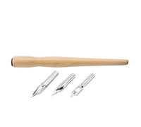 Naroote Set di Calligrafia, Calligrafia Pens Pennino Set di Pennino Inchiostro Inossidabile Disegno a Fumetti Pennini con Penna di Legno per Scrivere, Pittura, Firma