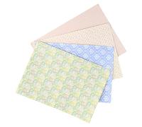 Naroote Set di Carta da Parati per Casa delle Bambole Belle Miniature di Carta Autoadesiva per la Decorazione della Casa delle Bambole, 4 Fogli per Soggiorno, Camera da Letto, Regalo per Bambini