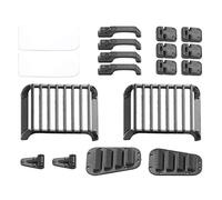 Naroote Set di Cerniere per Porta della Griglia di Aspirazione Dell'auto Cingolata RC per Defender 1/10 - Decorazioni in Metallo e Plastica di Alta qualità per Migliorare il Realismo - Adatto per