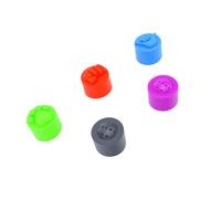 Naroote Set di Coperture per Racchette in Silicone da 5 Comodi Cuscini Smorzatori di Vibrazioni per Tennis e Giochi di Paddle Verde Rosso Viola Blu