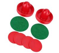 Naroote Set di Dischi di Spinta in Plastica Resistente per Hockey su Ghiaccio per Tavoli da Gioco, 2 Paddle e 4 Dischi per gli Appassionati di Hockey su Ghiaccio (M76 mm/2,99 pollici)