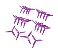 Naroote Set di Eliche a Tre Pale Eliche per Droni a 3 Pale in Policarbonato Durevole per Droni da Corsa FPV da 7 Pollici 8 Pollici 10 Paia (PURPLE)