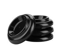 Naroote Set di Poggiapiedi per Pianoforte, Coppe Durevoli Insonorizzate per Accessori per Pianoforte Verticale, Nero, 4 Pezzi