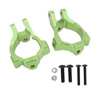 Naroote Set di Portamandrini con Mozzi a C in Alluminio da 2 Pezzi, Parti di Automobili RC Durevoli e Resistenti all'usura, Set di Pregevole Fattura per Veicoli Fuoristrada LOSI Lasernut U4 (GREEN)