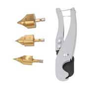 Naroote Set di Punte per Trapano a Gradini per Sollevamento PPR, Fori Svasati Accurati per la Riparazione di Tubi PPR, 3 Pezzi per Trapano a Mano, Chiave Elettrica