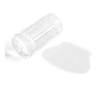 Naroote Set di Raschietti per Stampini per Unghie in Silicone Trasparente per Design di Nail Art, Riutilizzabili, Facili Usare, Ideali per Uso Domestico e Professionale, 6 * 2,7 * 2,7 Cm (Bianco