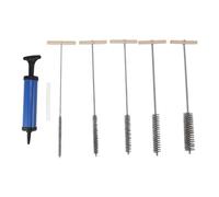 Naroote Set di Spazzole per Scovolini in Acciaio Inossidabile 8mm 12mm 16mm 20mm 25mm con Manico, Ideale per Tubi Domestici Uffici Industriali