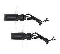 Naroote Set Musicale in ABS con Fischietto Samba per Bambini, Strumento Musicale Giocattolo Giocabile con Corda in Nylon, Colore Nero + Bianco per un Facile Trasporto, Adatto Ai Bambini