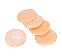 Naroote Set Piumino Cipria 5 Pezzi Piumino Trucco in Cotone Dalla Consistenza Morbida per il Trucco del Viso in Tre Colori (ORANGE)