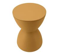 Naroote Sgabello in Plastica a Forma di Clessidra Tavolino Moderno e Versatile per Camerino del Bagno, Sgabello Rotondo Durevole Resistente All'usura 11,81 X 16,54 Pollici (curcuma)