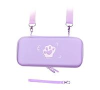 Naroote Simpatica Borsa Portaoggetti con Artigli di Gatto con Tracolla per Interruttore, Copertura Protettiva in Pelle PU Antipolvere, Perfettamente Compatibile con Console di Gioco, Ottimo per i