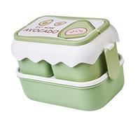 Naroote Simpatica Scatola Portatile per il Pranzo del Cartone Animato Box per Microonde per Bambini e Studenti, Contenitore per il Pranzo in Plastica per Bambini con Maniglia per Impiegati - Rosa