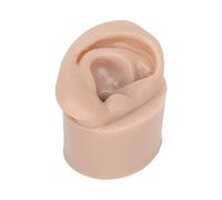 Naroote Simulazione del Modello di Piercing All'orecchio in Silicone Morbido Pratica Flessibile per Studenti di Medicina Colore della Pelle Scura 1 Pezzo (Giusto)