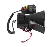 Naroote Sirena di Allarme per Auto Ad Alto Volume da 100 W, Microfono PA, Sirena di Emergenza a 7 Suoni per Camion, Materiale ABS Resistente e Metallo