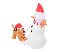 Naroote Snowman Gonfiabile di Natale, Pupazzo di Gonfiabile con Decorazioni per Il Cantiere da 3,6 Piedi per Esterno Interno (Spina Europea 220-240v)