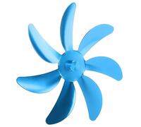 Naroote Sostituzione Universale della Ventola della Stufa in Lega di Alluminio - Design a 7 Pale per Migliorare la Circolazione Dell'aria Calda per i Caminetti (BLUE)