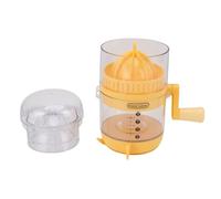 Naroote Spremiagrumi Manuale, Spremiagrumi Manuale Facile da Usare, in Plastica in Acciaio Inossidabile per Uso Alimentare con Design Leggero e Portatile, Ideale per Arance, Limoni, Pompelmi, (YELLOW)