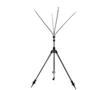 Naroote Standing Mister 4 Nozzle Waterflow Cooling Sprayer | Acciaio Inossidabile Rame Alluminio PP, Adatto per Tubo da Giardino da 3/4", Pieghevole, 19.69x50 Pollici Esteso, per Patio