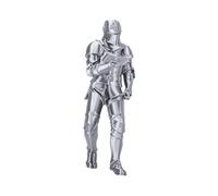 Naroote Statua del Cavaliere Che Legge Materiale PLA con Finitura Argento | PLA, Uso Studio su Libreria, Posizionamento Sulla Scrivania Dell'ufficio, Display Sul Caminetto, Forma Compatta da 67 G,