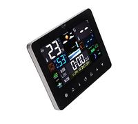 Naroote Stazione Meteorologica Wireless, Termometro Digitale per Interni Ed Esterni con Fasi Lunari, Alba, Tramonto, per città Europee con Alimentazione a Batteria USB