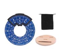Naroote Strumento per la Melodia in Metallo della Ruota del Circolo Quinte | Scheda Indicatore Scorrevole, tonalità Maggiori Minori, Scale di Modulazione, Corpo Rigido, Design Portatile, Custodia,