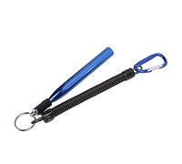 Naroote Strumento Wacky Rig in Lega di Alluminio con 100 O-ring per gli Amanti della Pesca, Strumento per Esche Morbide Durevole e Facile da Usare, Adatto a Tutti i Vermi di Plastica (BLUE)