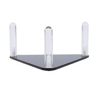 Naroote Supporto da Calcio in Acrilico, Supporto per Display Galleggiante, Elegante per Cimeli Sportivi per Basket, Calcio e Pallavolo (Black)