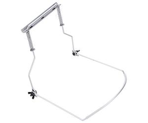 Naroote Supporto per Armonica Regolabile in Metallo Resistente per Armoniche a 10 Fori, Facile da Usare, Protegge la Tua Armonica, Argento - Adatto a Diverse Marche - Adatto per Musicisti, Tubo in