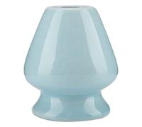 Naroote Supporto per Frusta in Ceramica per Accessori per Set da tè Matcha Chasen in bambù, Previene la Formazione di Muffe e Si Asciuga All'aria in Modo Naturale, Scelta degli Amanti del tè, 4 (BLUE)