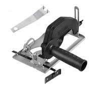 Naroote Supporto per Smerigliatrice Angolare, Staffa per Supporto per Smerigliatrice a 45 Morsetti, per Macchina da Taglio Regolabile, Ideale per Tavolo da Lavorazione del Legno (staffa e righello
