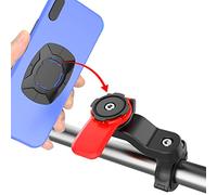 Naroote Supporto per Telefono Cellulare per Bici Regolabile, Antiurto, per Scooter Elettrico, Supporto per Telefono per Bicicletta Girevole per Appassionati di attività All'aperto, per Cellulare per