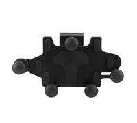 Naroote Supporto per Telefono Motociclistico, Clamp/Holder per Telefoni Motociclisti con Shock Sferici Che Assorbono la Testa per la Guida a Cavallo (BLACK)
